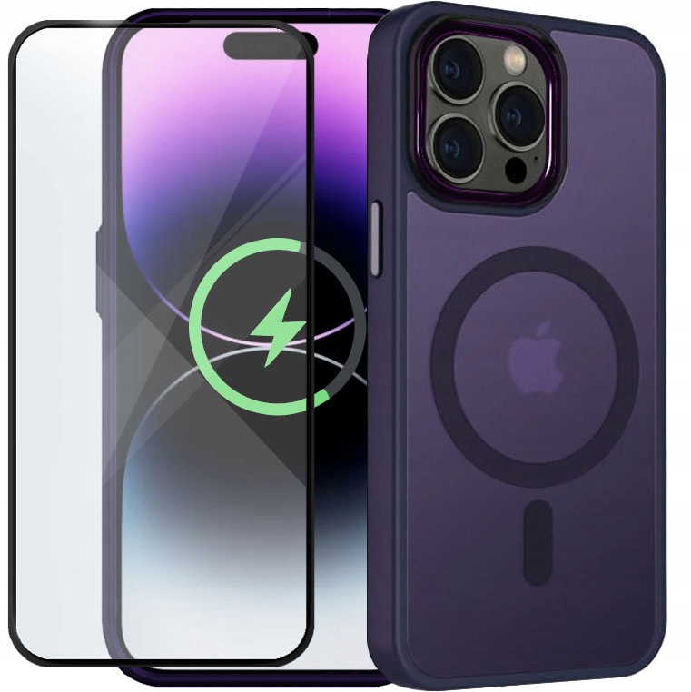 gsmStyle zadná strana pre kryt Apple iPhone 14 Pro Max Magsafe, fialová